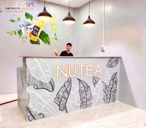 Dự án vẽ tranh tường trang trí quán trà sữa tại Tây Ninh